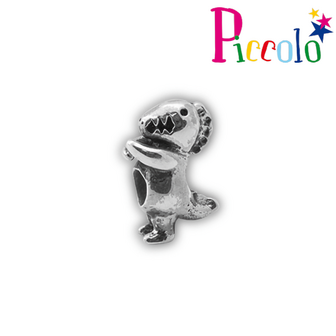 Piccolo APW-861 zilveren bedel dinosaurus