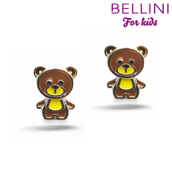 Bellini 575.059 - zilveren kinderoorbellen teddybeer