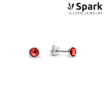 Spark - Pinpoint studs - Padparadscha