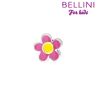 Bellini 567.415 - zilveren bedel bloem emaille